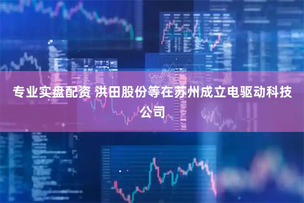 专业实盘配资 洪田股份等在苏州成立电驱动科技公司